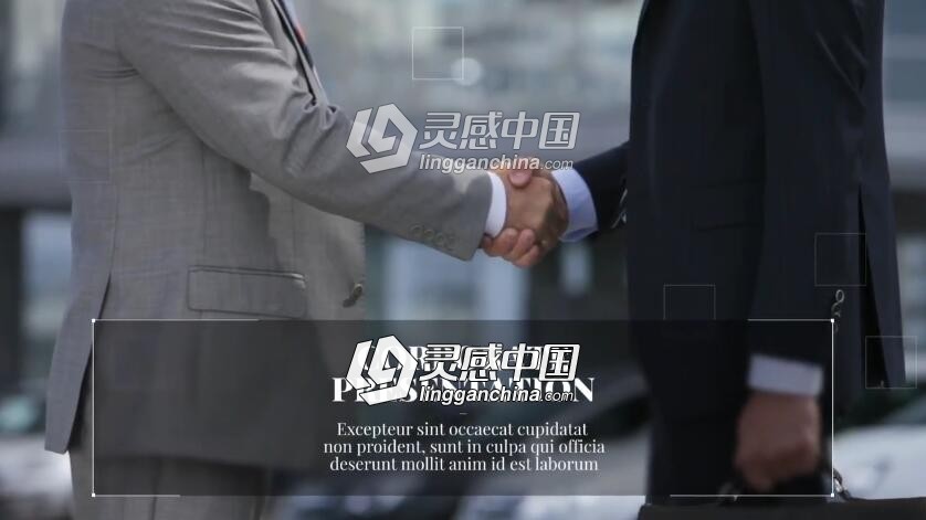线条商务企业线条展示视频Pr模板 New Line Corporate Premiere Pro Templates  灵感中国网 www.lingganchina.com