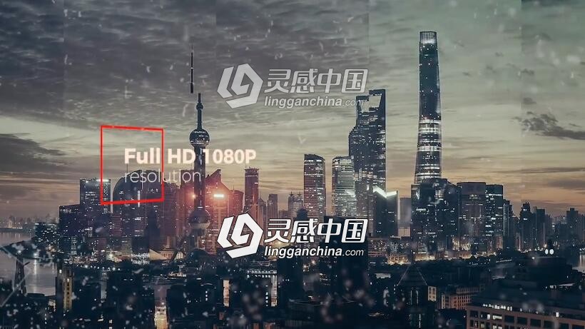 光效蝴蝶飞舞企业宣传片片头视频Pr模板 Cinematic Slideshow 50305  灵感中国网 www.lingganchina.com