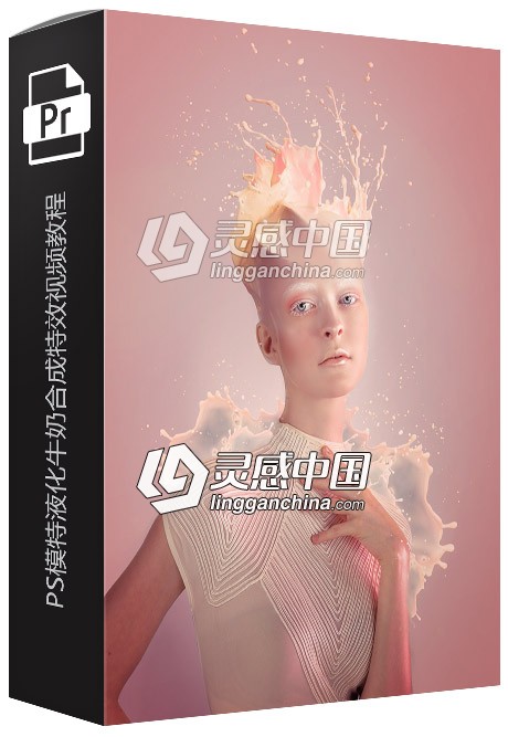 PS模特液化牛奶合成特效视频教程 Phlearn Pro - Liquid Portrait  灵感中国网 www.lingganchina.com