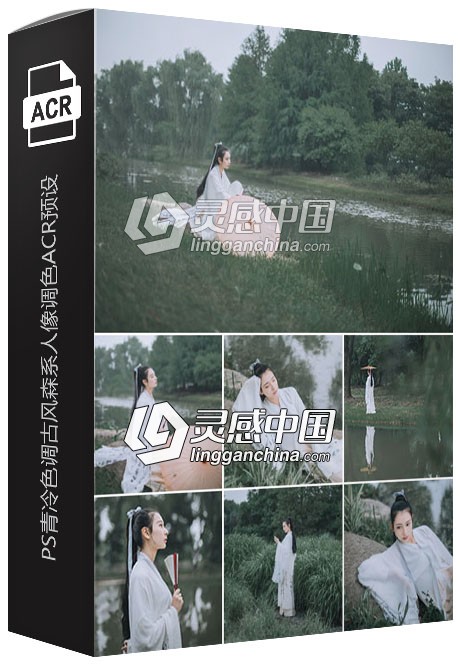 PS青冷色调古风森系人像调色ACR预设  灵感中国网 www.lingganchina.com