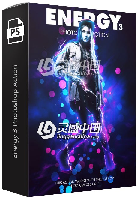 光效能量PS动作第三季 Energy 3 Photoshop Action 附视频教程  灵感中国网 www.lingganchina.com