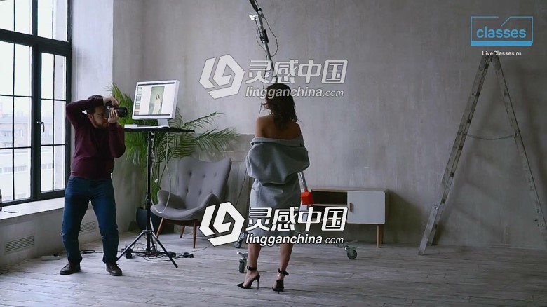 俄罗斯摄影师Alexander Talyuk用自然光拍摄私房人像摄影视频教程  灵感中国网 www.lingganchina.com