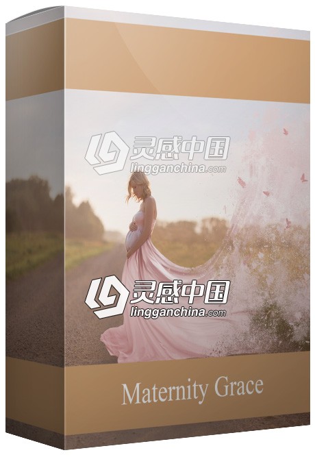 流行影楼写真婚纱蝴蝶群拖尾飘纱裙摆修饰教程+素材  灵感中国网 www.lingganchina.com