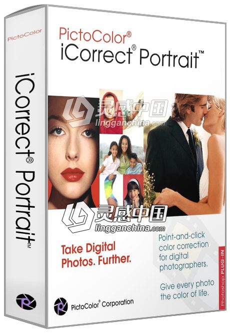 PS色彩校正滤镜PictoColor iCorrect Portrait v2.0汉化版(32+64位) 支持PS CC 2019  灵感中国网 www.lingganchina.com