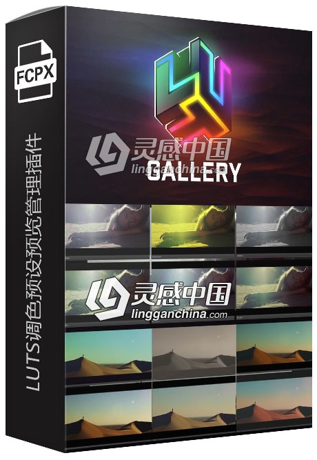 FCPX插件-LUTS调色预设预览管理插件 LUT Gallery V1.1  灵感中国网 www.lingganchina.com