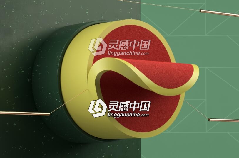 C4D切片循环动画制作视频教程 Slice Loop Cinema 4D Tutorial  灵感中国网 www.lingganchina.com