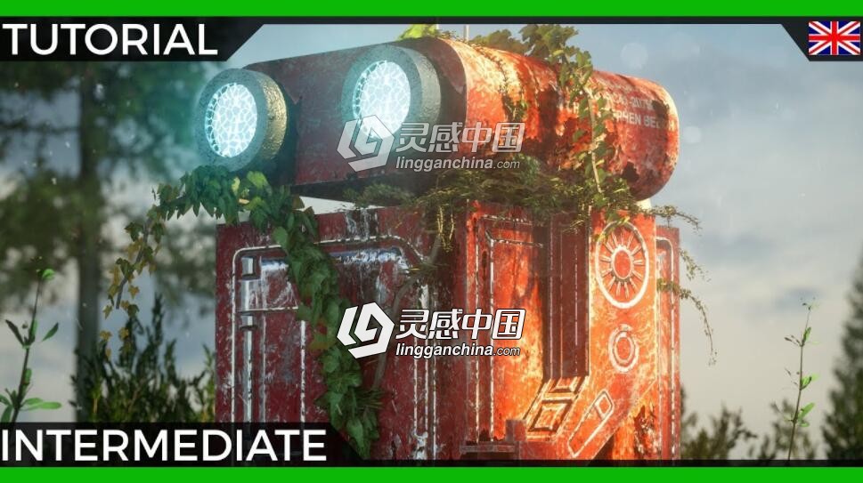 Cinema 4D Octane 与 Substance Painter贴图绘制工作流程视频教程  灵感中国网 www.lingganchina.com
