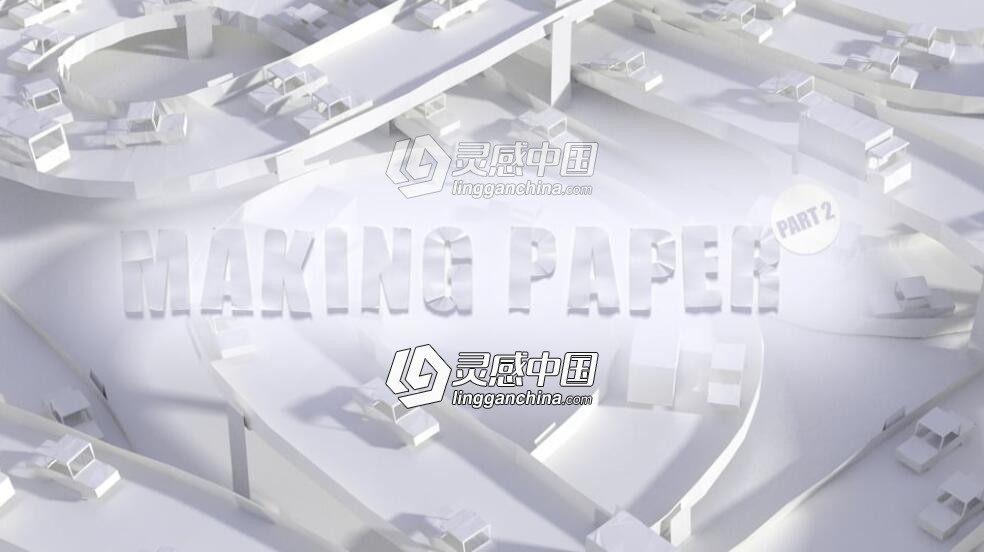 C4D折纸建模渲染教程 Cinema 4D Making Paper Part 2  灵感中国网 www.lingganchina.com