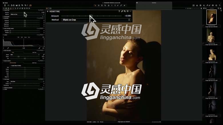摄影师Andreas H. Bitesnich私房人像单灯人体布光及摆姿视频教程  灵感中国网 www.lingganchina.com