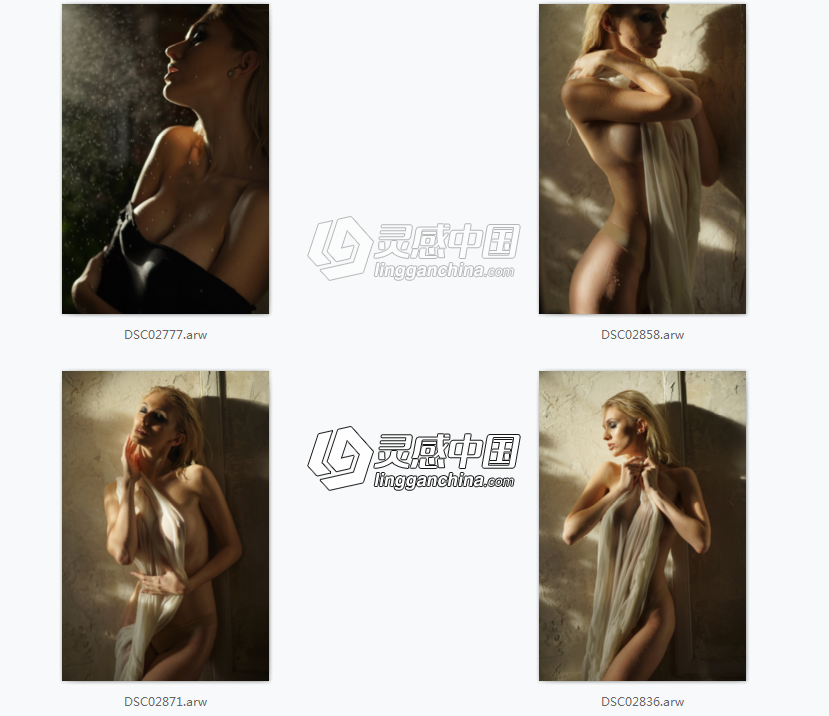 4张RAW原片 Nino Batista国外性感美女模特人像私房写真摄影索尼RAW练习素材  灵感中国网 www.lingganchina.com
