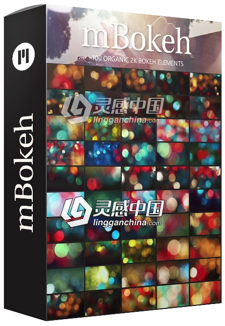 100组电影级2K光斑炫光mov原码54GB视频素材合集 100 Organic 2K Bokeh Elements  灵感中国网 www.lingganchina.com