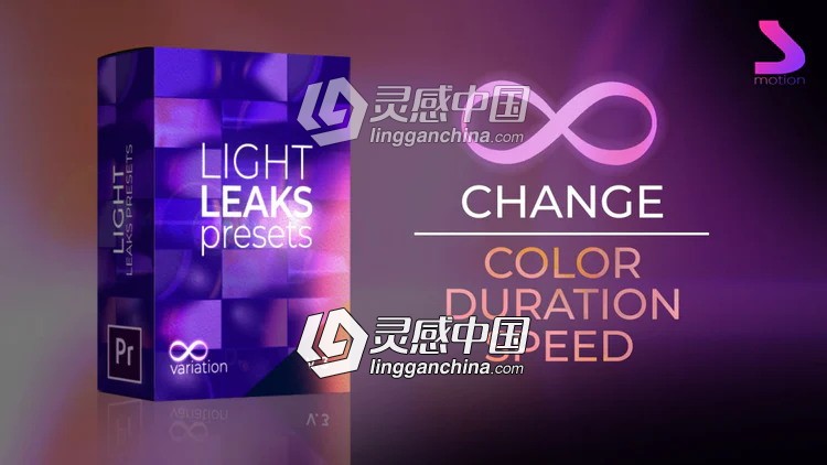 58种镜头炫光光晕动画过渡特效PR预设 Light Leaks Generator Presets 3.0  灵感中国网 www.lingganchina.com