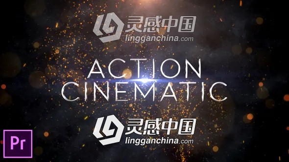 大气震撼电影粒子火星文字标题片头PR预设  灵感中国网 www.lingganchina.com