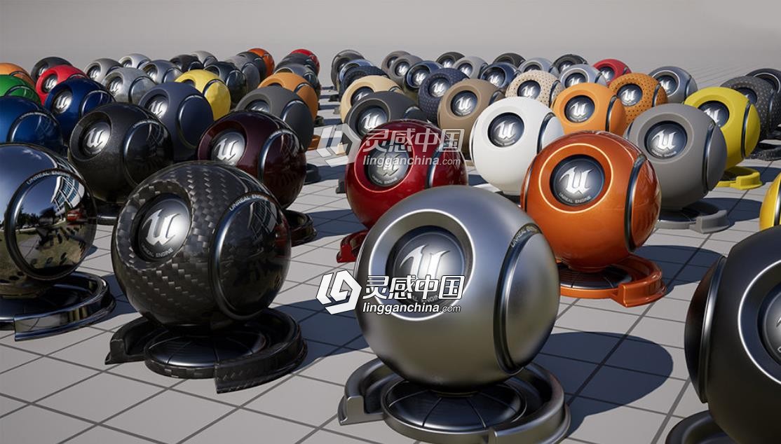 C4D最全OC渲染器Octance Render材质球预设包大合集  灵感中国网 www.lingganchina.com