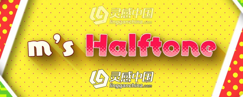 黑白圆点填充半调风格特效AE插件 m's Halftone v1.4.3 Win/Mac破解版  灵感中国网 www.lingganchina.com
