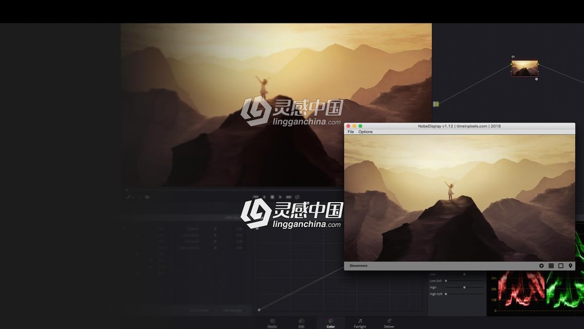 DaVinci Resolve达芬奇独立视频窗口预览外挂显示上屏插件NobeDisplay 1.40 Mac破解版  灵感中国网 www.lingganchina.com