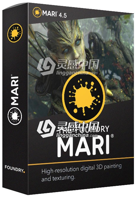 Mari三维纹理绘制软件The Foundry Mari 4.5v2 Win破解版免费下载  灵感中国网 www.lingganchina.com