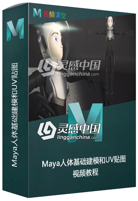 Maya人体基础建模和UV贴图视频教程  灵感中国网 www.lingganchina.com