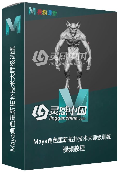 Maya角色重新拓扑技术大师级训练视频教程  灵感中国网 www.lingganchina.com