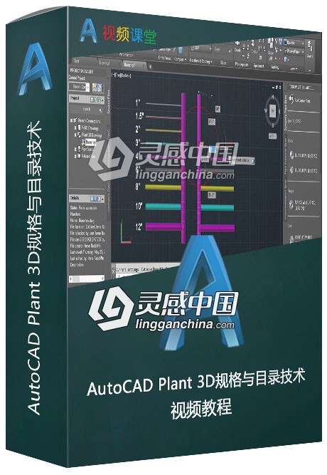 AutoCAD Plant 3D规格与目录技术视频教程  灵感中国网 www.lingganchina.com