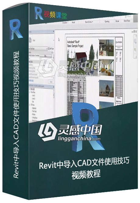 Revit中导入CAD文件使用技巧视频教程  灵感中国社区 www.lingganchina.com