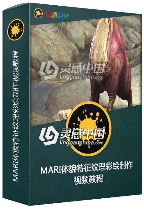 MARI体貌特征纹理彩绘制作视频教程  灵感中国网 www.lingganchina.com