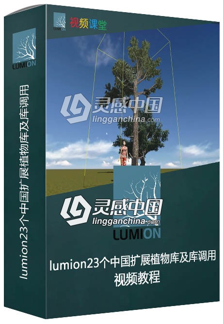 lumion23个中国扩展植物库及库调用方法视频教程  灵感中国网 www.lingganchina.com