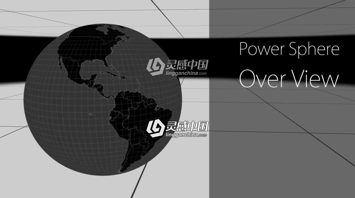 三维旋转圆球地球制作AE插件 Power Sphere 1.1.6 Win/Mac破解版 附使用教程  灵感中国网 www.lingganchina.com
