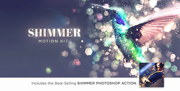 唯美梦幻闪烁粒子飘散图文展示工具AE脚本 Shimmer Motion Kit  灵感中国网 www.lingganchina.com