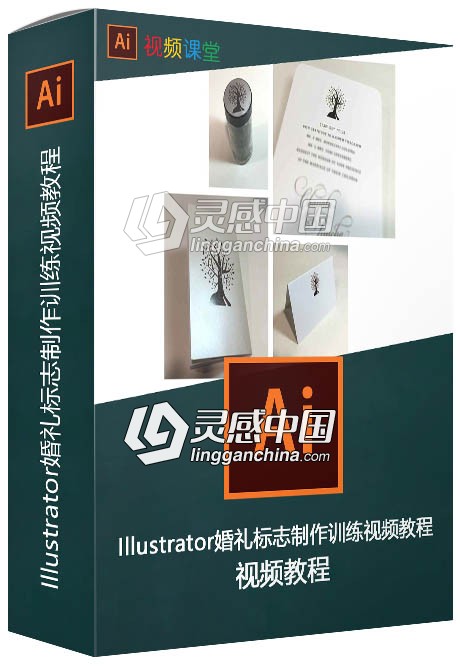 Illustrator婚礼标志制作训练视频教程  灵感中国网 www.lingganchina.com