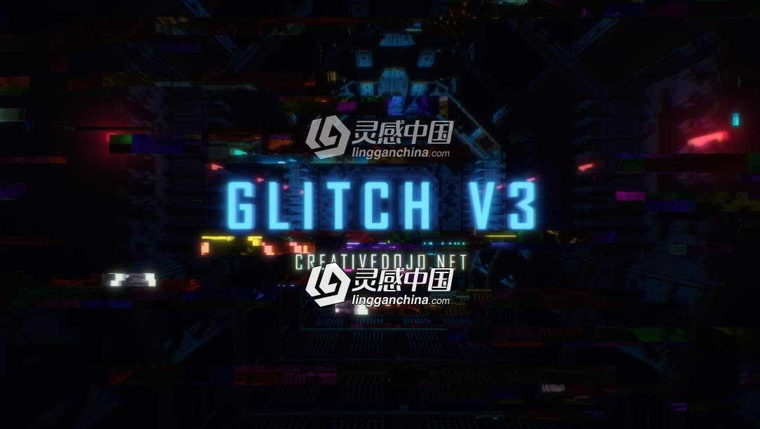 一键快速生成数字故障毛刺干扰混乱失真特效AE脚本 Dojo Glitch v3.0 附使用教程  灵感中国网 www.lingganchina.com
