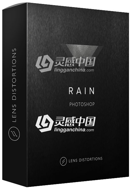 Lens Distortions系列自然光元素降雨效果PS动作+20组降雨效果素材 Rain  灵感中国网 www.lingganchina.com