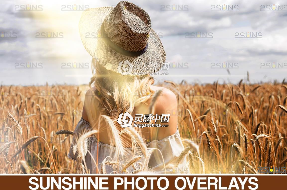 阳光光线高清叠加合成素材 Sunlight Photo Overlays Sunlight Overlay  灵感中国网 www.lingganchina.com