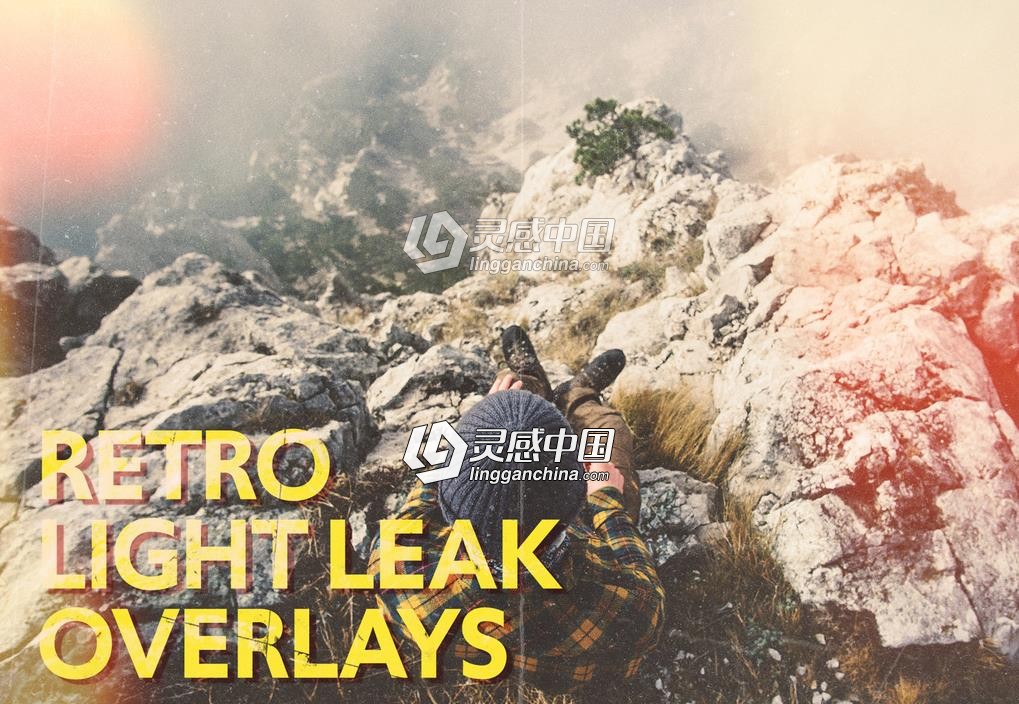 光泄漏覆盖高清叠加合成素材 Light Leaks Overlay Bundle  灵感中国网 www.lingganchina.com