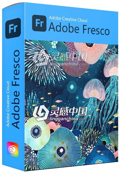 数字绘画软件Adobe Fresco 1.8.0.195 Fr Winx64多国语言版一键安装完整版  灵感中国社区 www.lingganchina.com