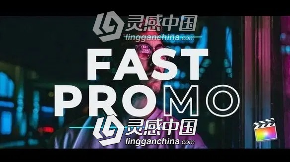 动感图文切换幻灯片展示介绍动画FCPX插件  灵感中国网 www.lingganchina.com
