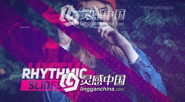 数字故障失真幻灯片图文介绍开场动画FCPX插件  灵感中国网 www.lingganchina.com