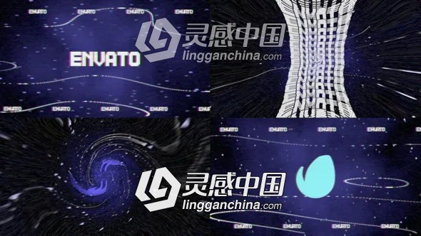 故障扭曲文字LOGO标志动画FCPX插件  灵感中国社区 www.lingganchina.com