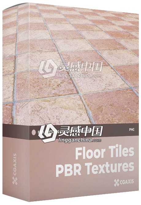 地砖贴图材质-高清4096x4096素材合集100P Floor Tiles PBR Textures  灵感中国网 www.lingganchina.com