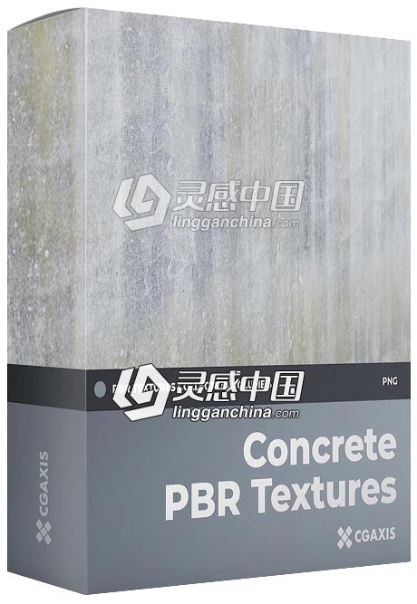 混凝土贴图材质-100P高清4096x4096素材合集 Concrete PBR Textures  灵感中国网 www.lingganchina.com