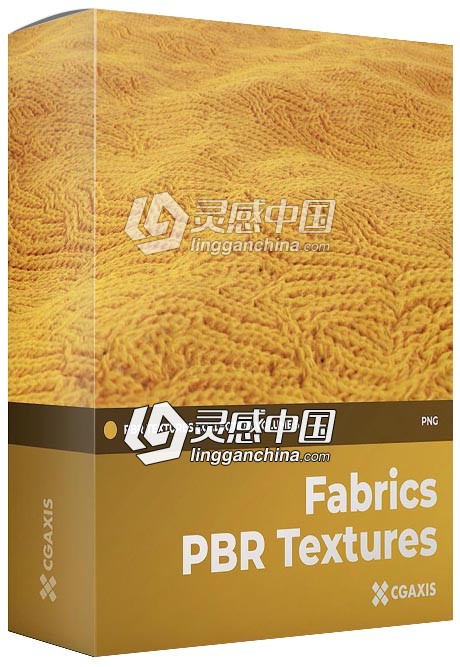100组针织物毛线等PBR无缝纹理贴图材质 CGAxis Fabrics PBR Textures  灵感中国网 www.lingganchina.com