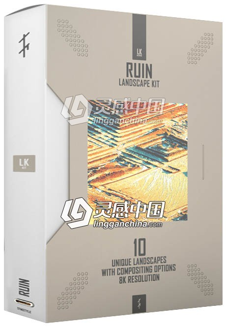 Landscape Kit - Ruin 10 组山脉地形置换材质贴图素材包  灵感中国社区 www.lingganchina.com