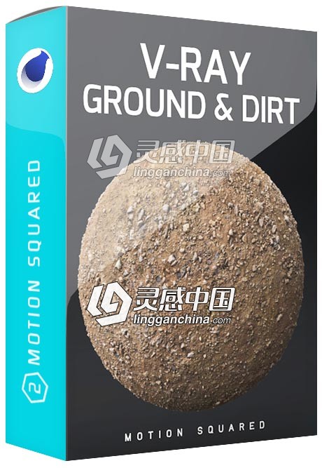 C4D FOR VRAY地面纹理材质合集 V-Ray Ground and Dirt Texture Pack for Cinema 4D  灵感中国网 www.lingganchina.com
