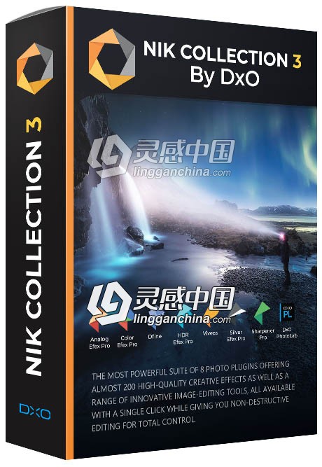 DxO Nik Collection 3.0.8 Win64位中文破解版DxO Nik Collection 3.0.8七合一插件  灵感中国社区 www.lingganchina.com