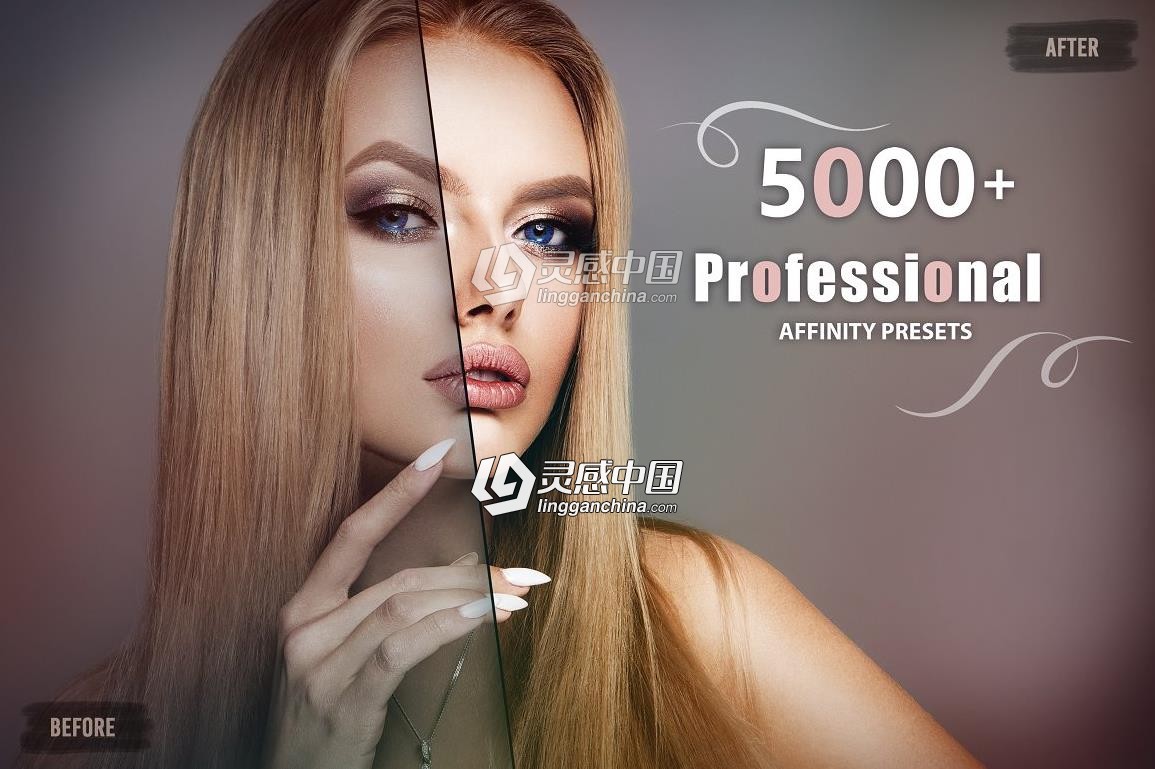 48套专业亲和力LUT调色预设 5000+ Professional Affinity Luts  灵感中国网 www.lingganchina.com