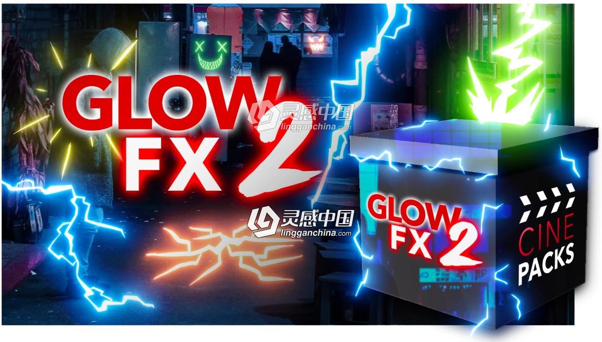 122组超酷霓虹灯发光特效4K高清视频素材合集第二季  灵感中国网 www.lingganchina.com