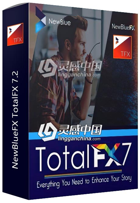 视觉特效转场调色字幕磨皮美颜稳定防抖插件NewBlueFX TotalFX 7.2 Win破解版  灵感中国网 www.lingganchina.com