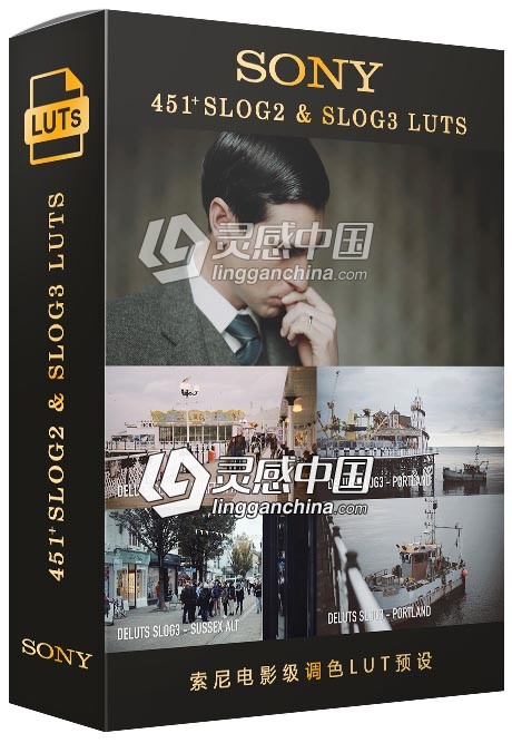 451+Sony索尼Slog2和Slog3灰片视频电影级调色LUT预设 Slog2 &amp; Slog3调色LUTs预设  灵感中国网 www.lingganchina.com