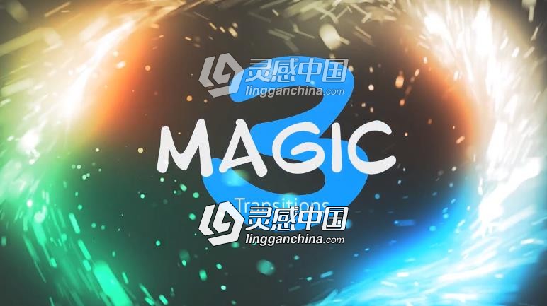 25个唯美漂亮魔法粒子转场过渡预设PR模板  灵感中国网 www.lingganchina.com