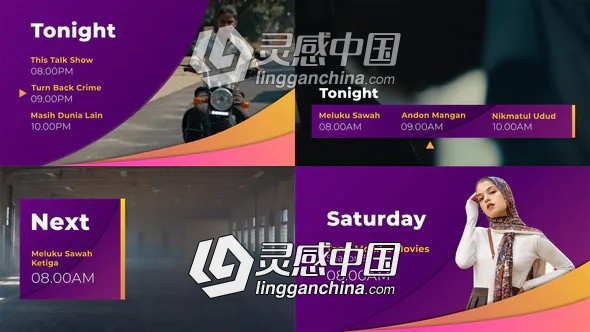 30个电视节目预告导视栏目包装PR模板  灵感中国网 www.lingganchina.com